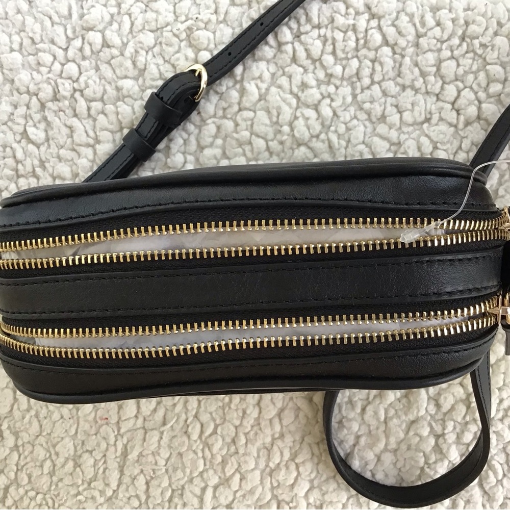 Ted Baker Black Crossbody Bag with Gold Accents - Picture 2 of 8